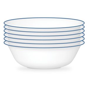 Corelle® Botanical Stripes 18-ounce Cereal Bowls. 6-pack